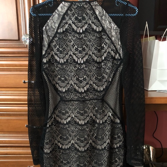 EXPRESS black lacy dress - Picture 5 of 5